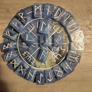 Under The Water Divination Board with Norse Runes